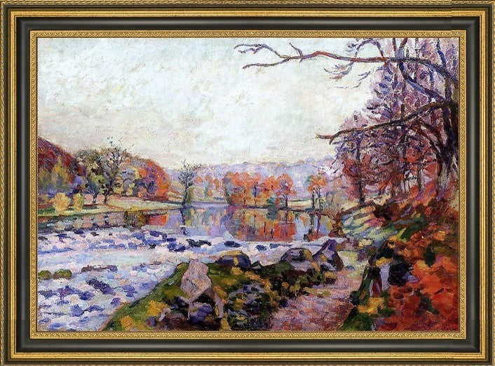 Armand Guillaumin The Valley of The Creuse Framed Premium Canvas Print, 16"x24"