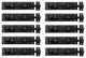 10 Black Wrought Iron  Cabinet or Door Slide Bolt 4" W |