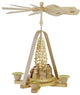 Richard Glaesser Nativity Scene Pyramid With Arc- Natural Finish