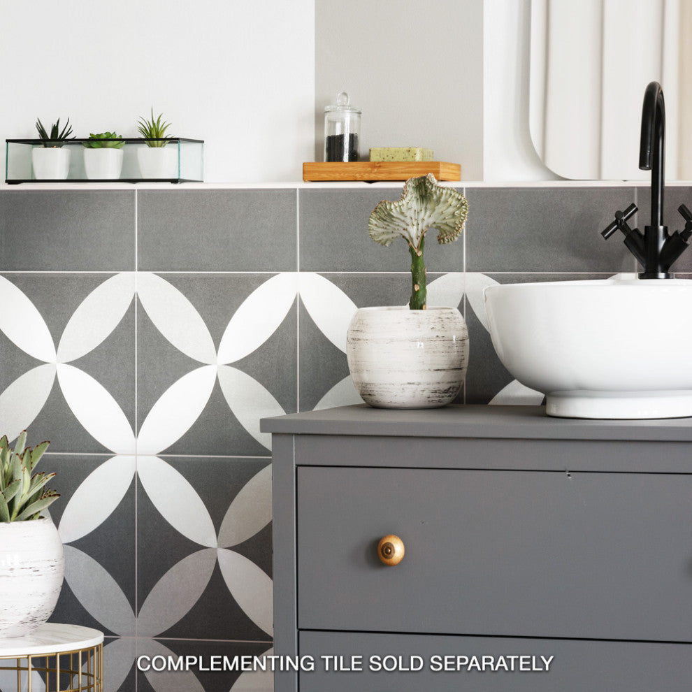 Twenties Ceramic Floor and Wall Tile, Petal