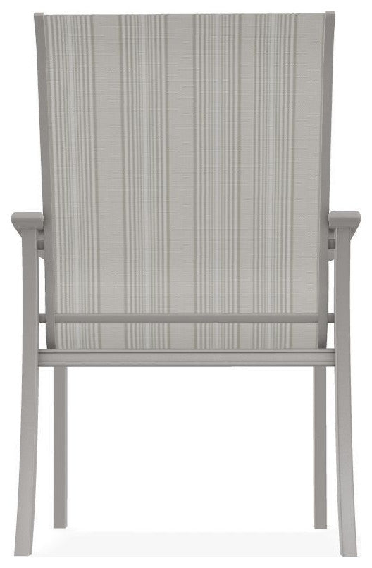 St. Catherine Sling Outdoor Armchair, Harbor/Warm Gray