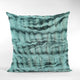 Plutus Teal Sherpa Faux Fur Luxury Throw Pillow, Teal, 22" x 22"