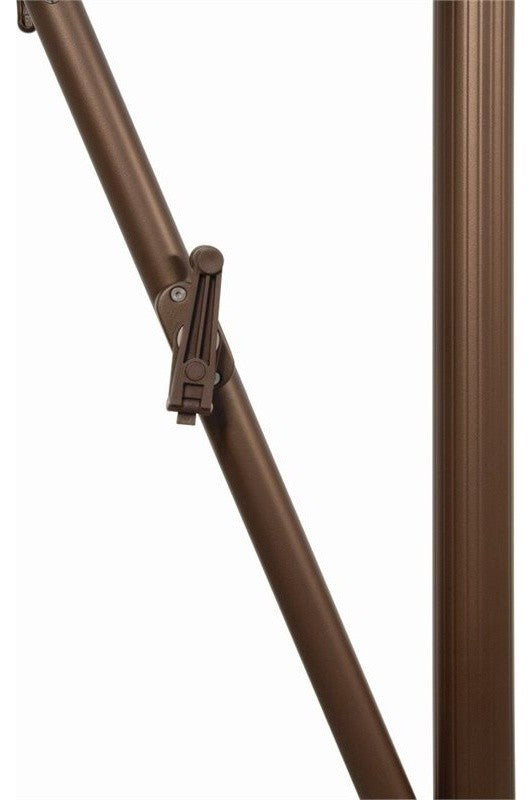 10' Round Polyester Cantilever Umbrella, Horizontal Tilt, Forest Green