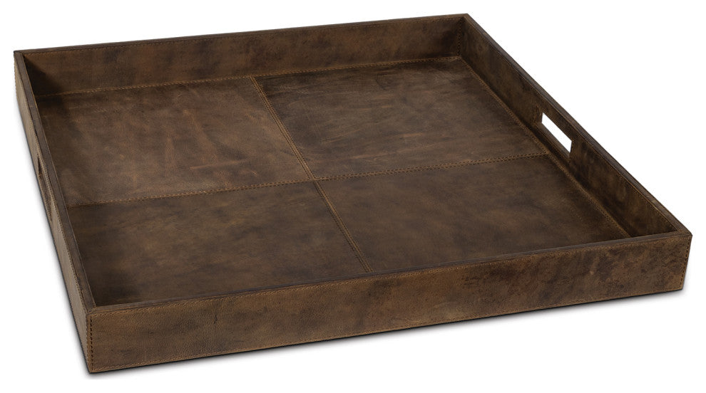 Regina Andrew Derby Square Leather Tray