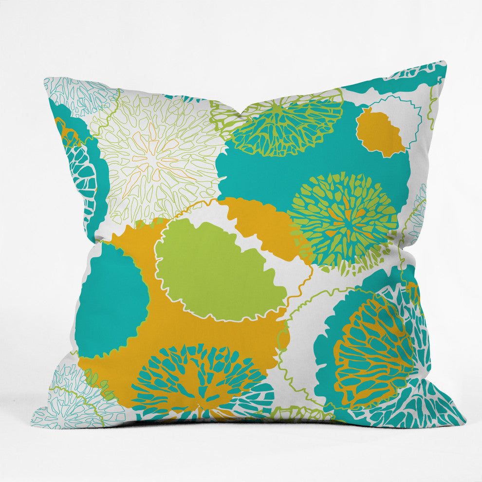 Karen Harris Brandywine Falls Citrus Incarnation Outdoor Throw Pillow