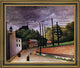 Henri Rousseau View of Malakoff Framed Premium Canvas Print, 20"x25"