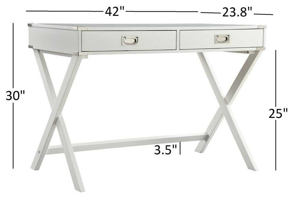 Alastair Campaign Writing Desk, White