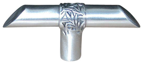 Bar With Leaf Motif Knob, Satin
