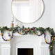 Hand Felted Wool Christmas Garland, Multicolor Balls, 6'