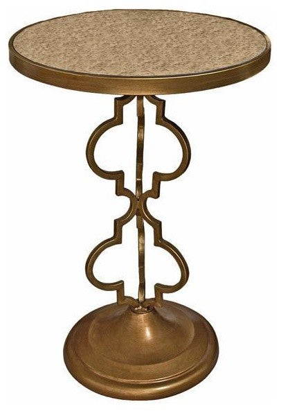 Bacall Art Deco Mirrored Accent Table