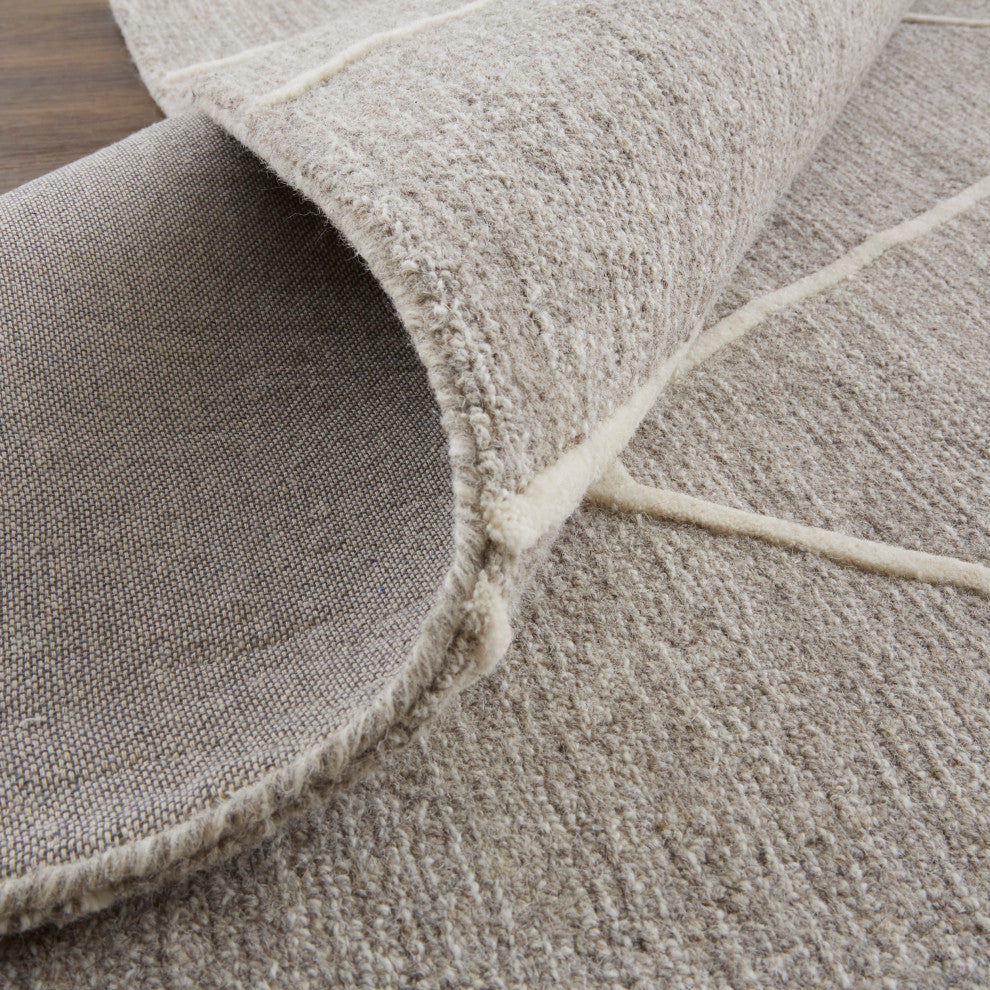 Euclid T8004 Transitional/Industrial/Farmhouse Area Rug, 8'x10'