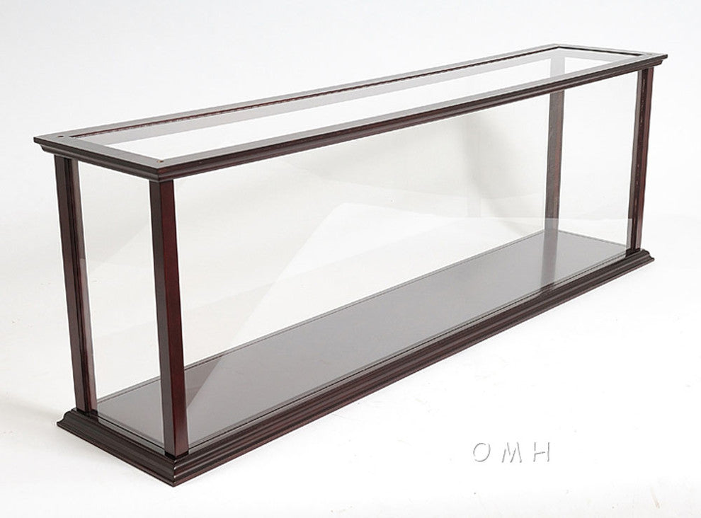 Display Case For Cruise Liner Mid Wooden Display Case for Model Ships