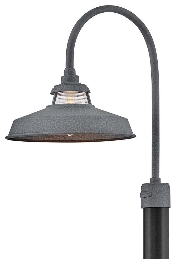 Hinkley Troyer Medium Post Mount Lantern, Aged Zinc