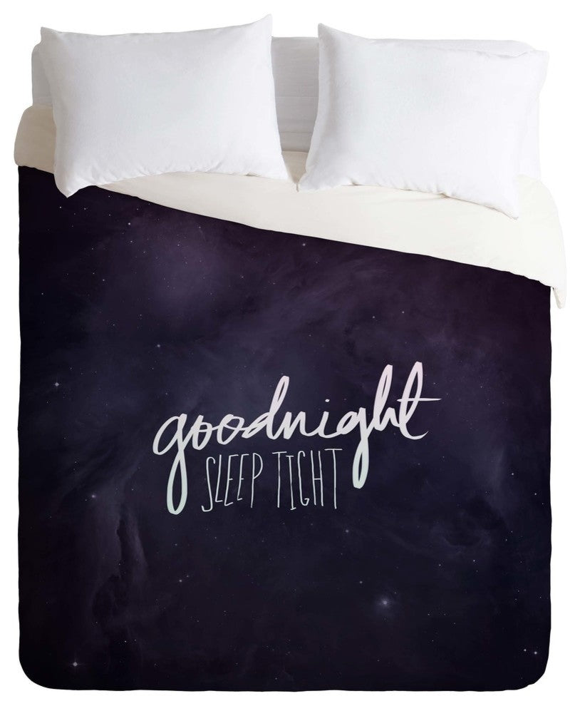 Deny Designs Leah Flores Goodnight Duvet Cover - Lightweight