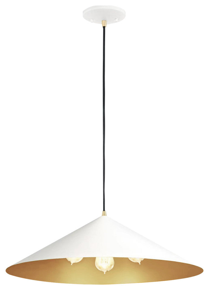 Conos 24-inch 3-Light Cone Pendant