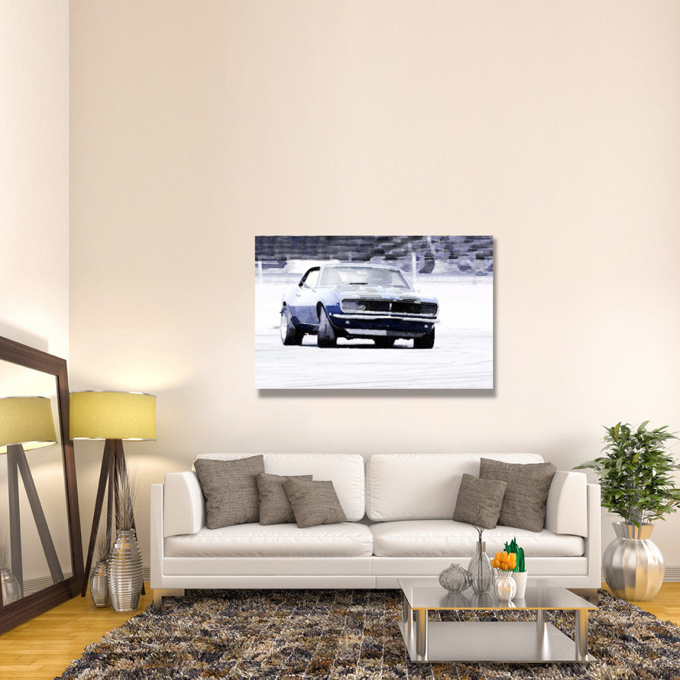 "1968 Chevy Camaro Watercolor" Fine Art Print