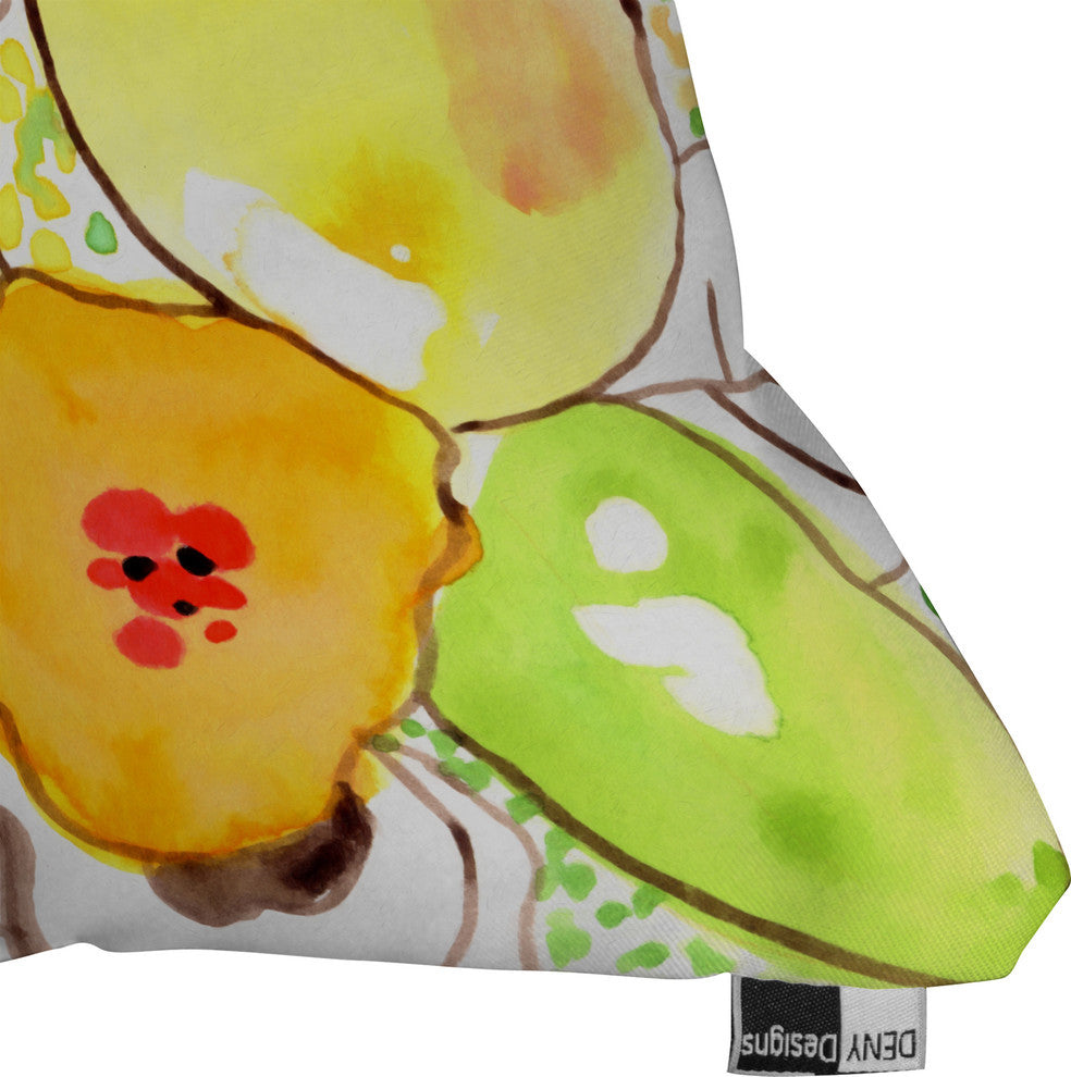 Deny Designs Cayenablanca Organic Flowers Outdoor Throw Pillow