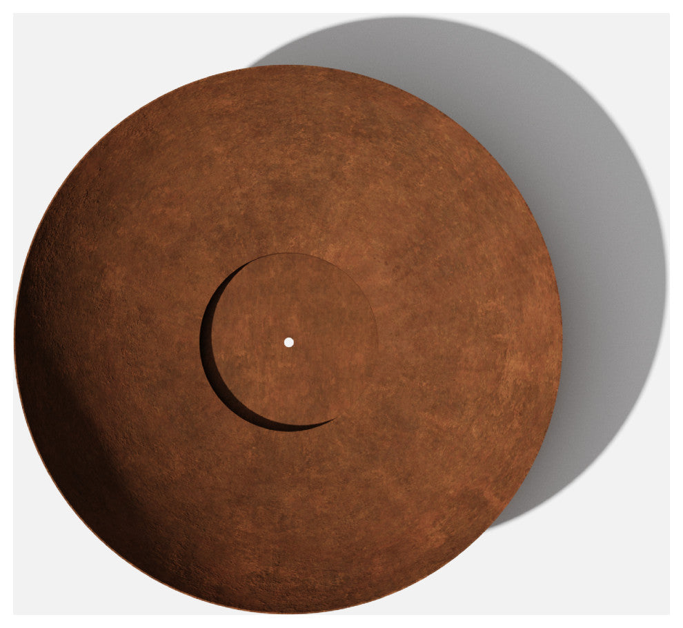 Metallic Series Round Corten Steel Bowl Planter, 22"