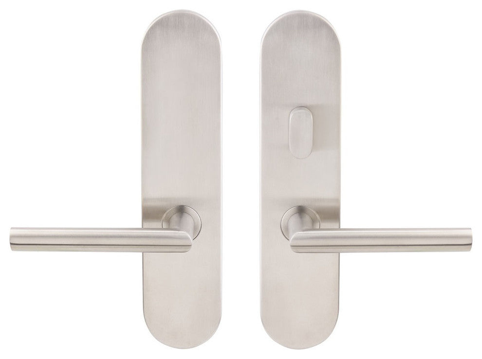 Stockholm Lever, Tubular Passage With Privacy Bolt, RH, Satin Stainless Steel