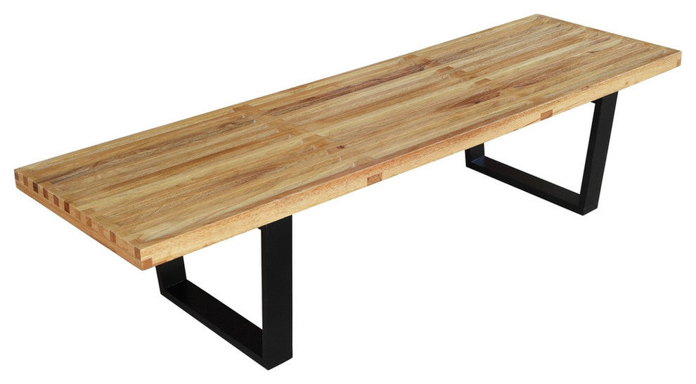 Modern Classics Wood Bench 60", Natural