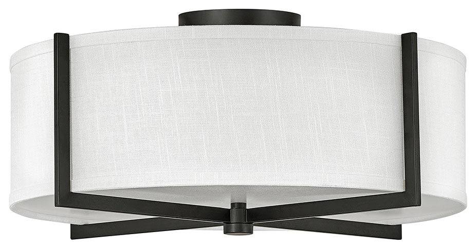 Axis Semi-Flush Mount in Black