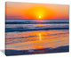 "Sandy Sea Beach in Early Morning" Seashore Canvas Print, 40"x30"