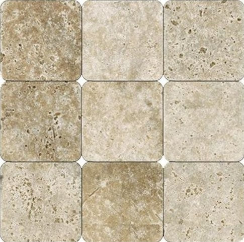 Tuscany Walnut 4x4 Tumbled Subway Tile, 10 Sq. Ft.