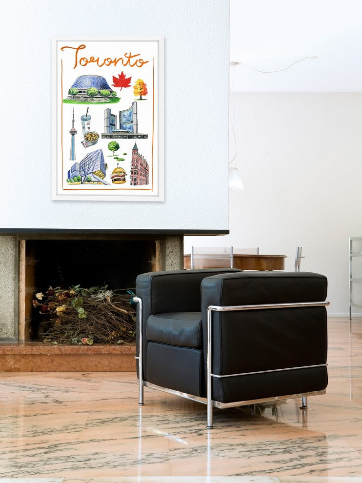 "Fascinating Toronto" Framed Painting Print , 12x18