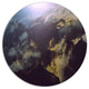 Mountain Above The Clouds View, Landscape Round Wall Art, 11"