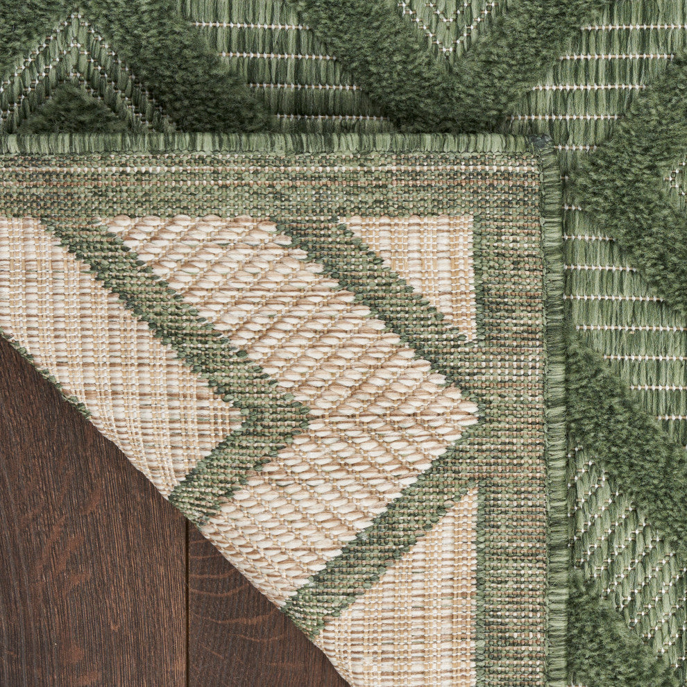 Nourison Versatile 2' x 4' Green Modern Rug