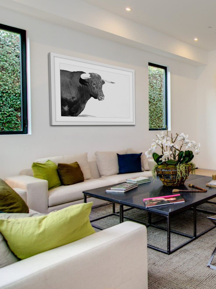 Marmont Hill, "Horned Beast" Framed Painting Print, 45x30