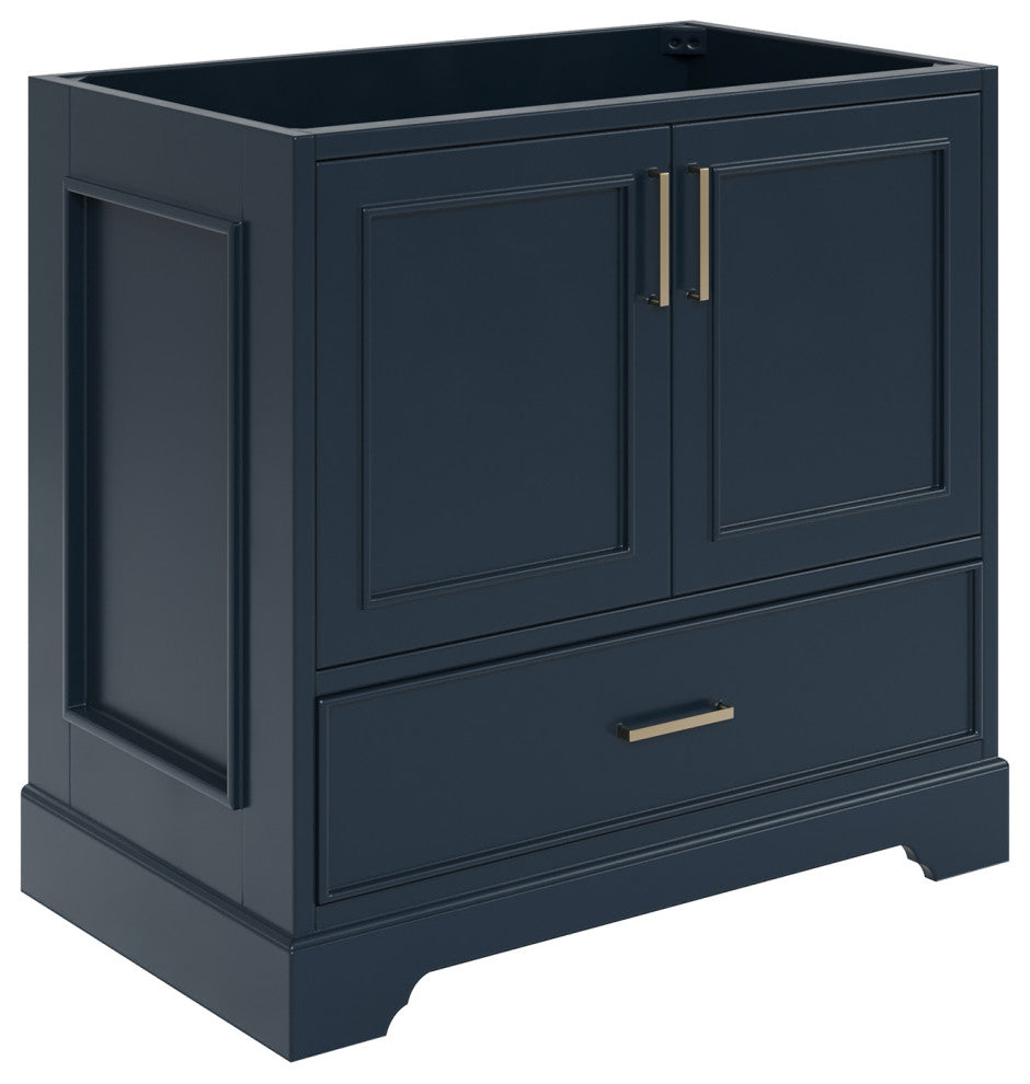 Ariel Stafford 36" Single Sink Bathroom Vanity Base, Midnight Blue