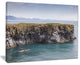 "Huge Rock in Coastline Panorama" Seashore Wall Art, 40"x30"