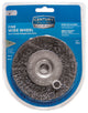 4"Wire Wheel Bench Grinder, Crimped Fine