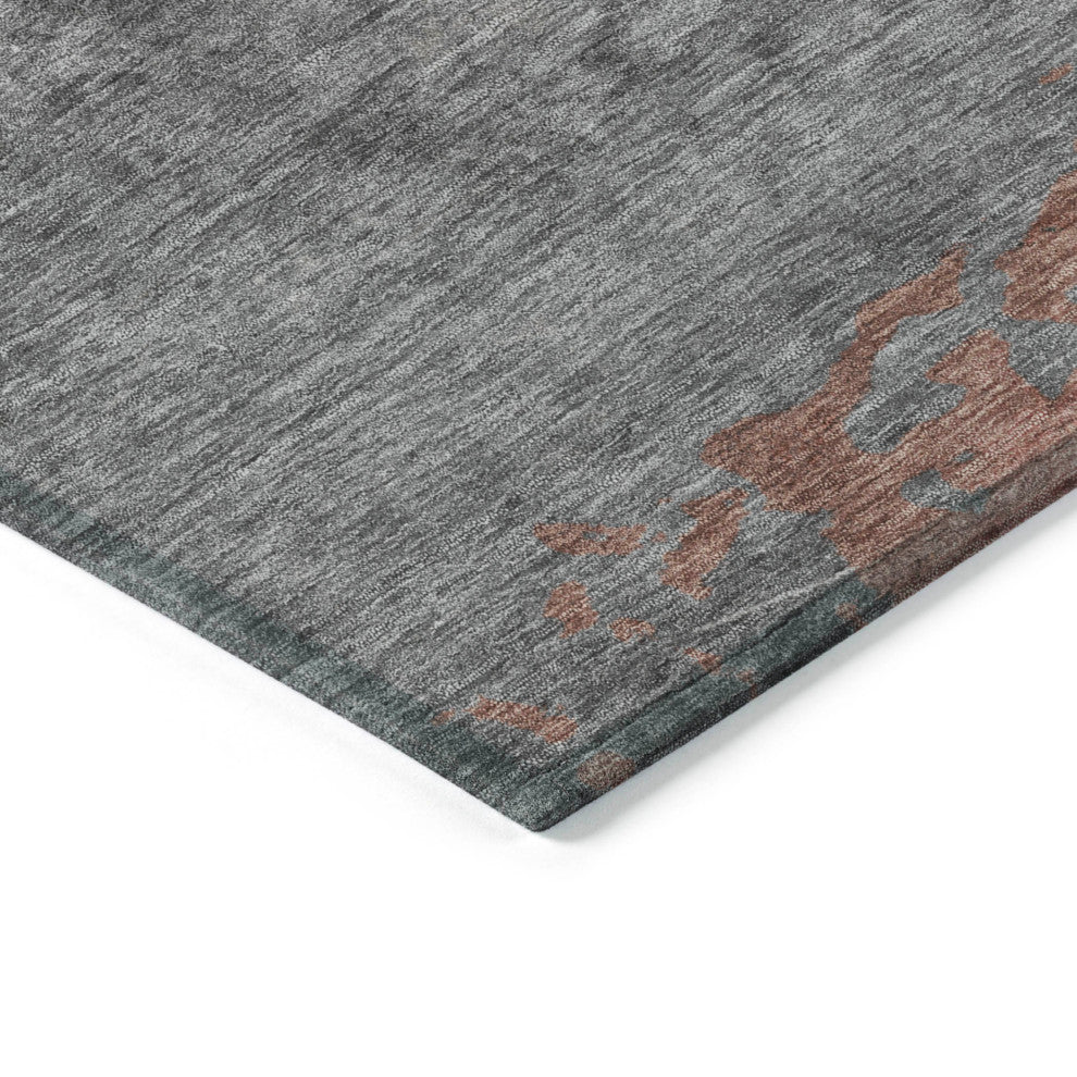 Machine Washable Indoor/Outdoor Chantille ACN1885 Salmon 1'8" x 2'6" Rug