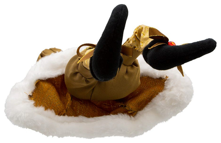 Kurt Adler 16" Kringle Klaus Fortune Gold Elf Ornament