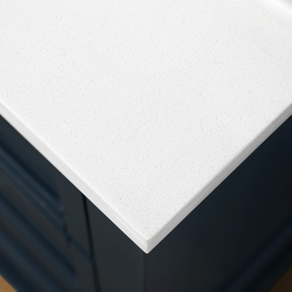 OVE Decors Stanley 42" Vanity, Midnight Blue With Power Bar