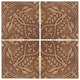 6"x6" Harvest Backsplash, Aluminum, Set of 4