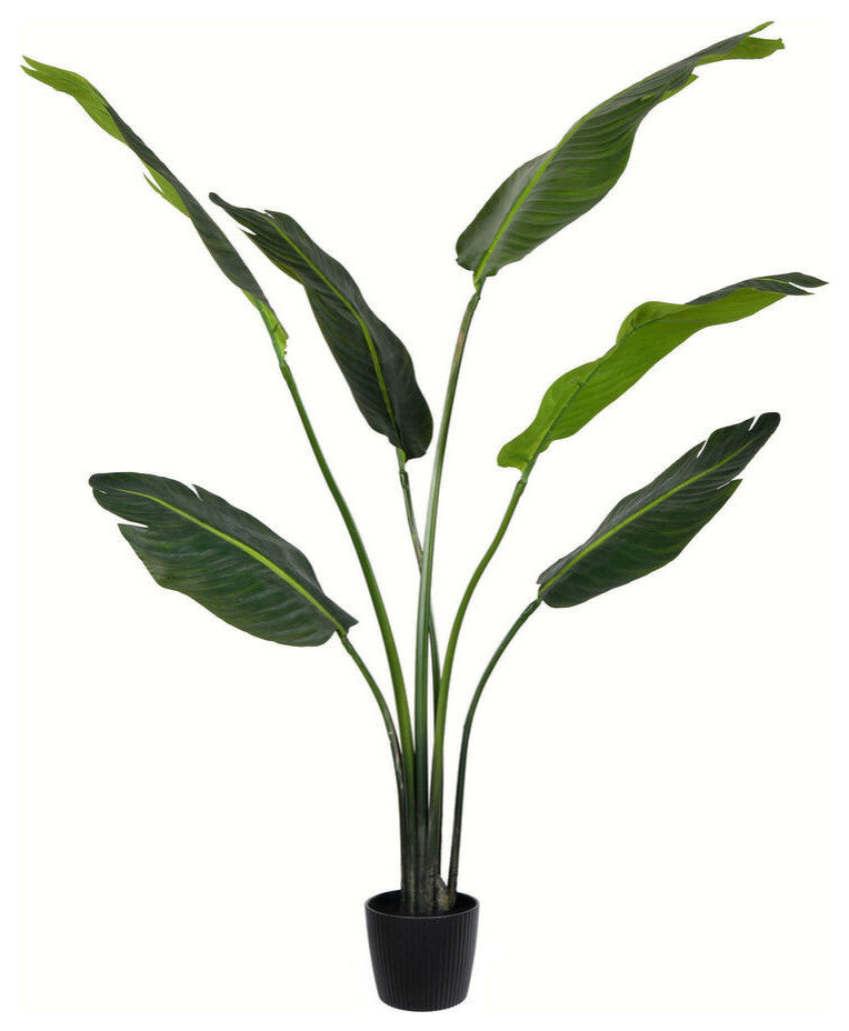 Vickerman Potted Travelers Palm, Unlit, 4'