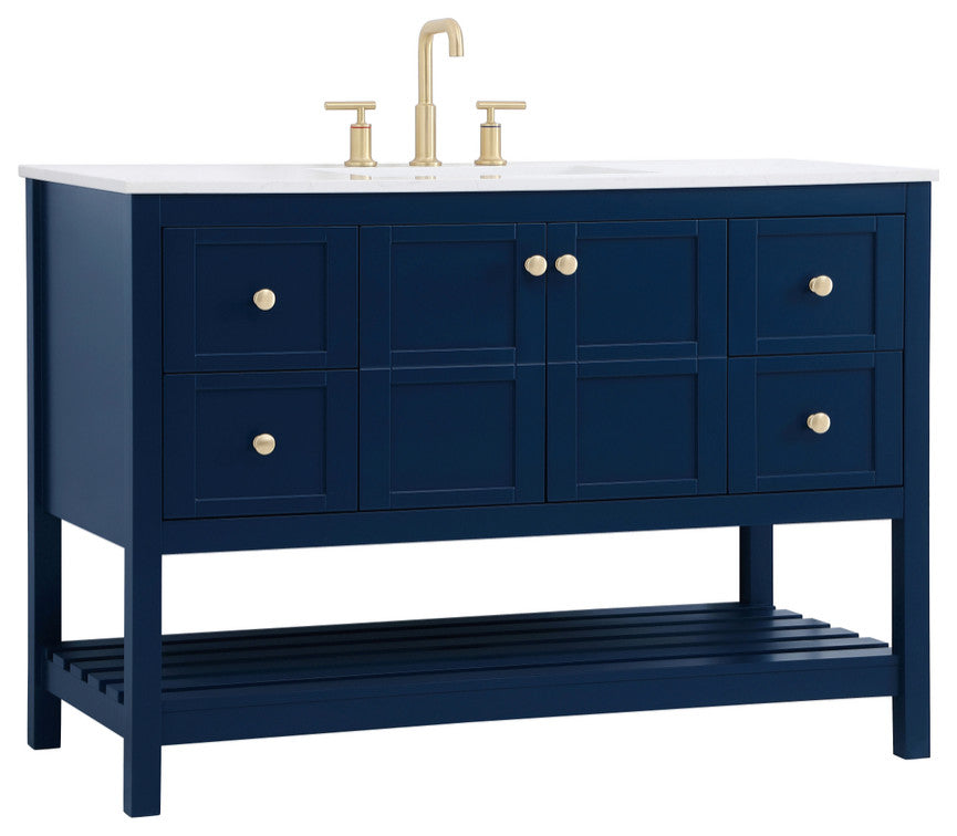 Tucker Blue 48" Single Sink Bathroom Vanity