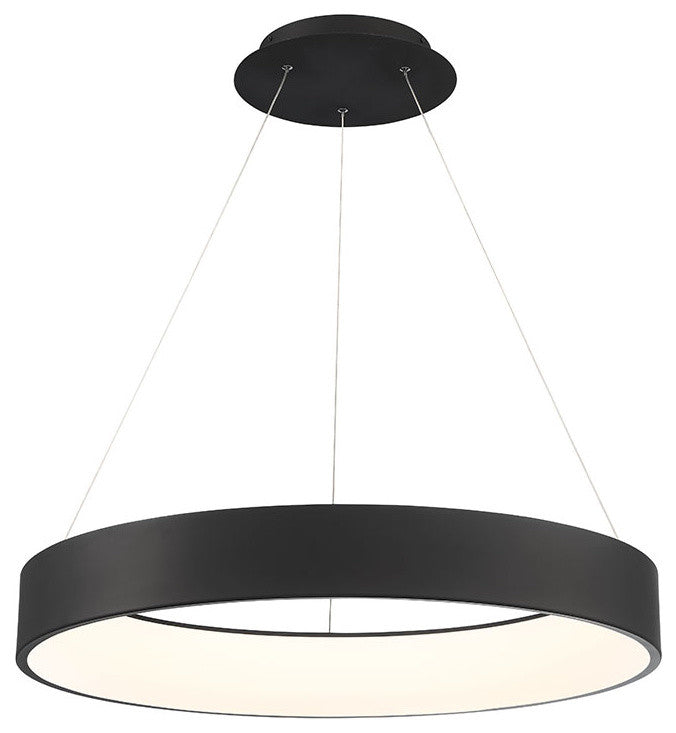 Corso 18" LED Pendant 3000K, Black, Black, 32", 3000k