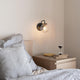 LNC Astrid Black and Gold Modern Textured-Glass Wall Sconce, 1 Light