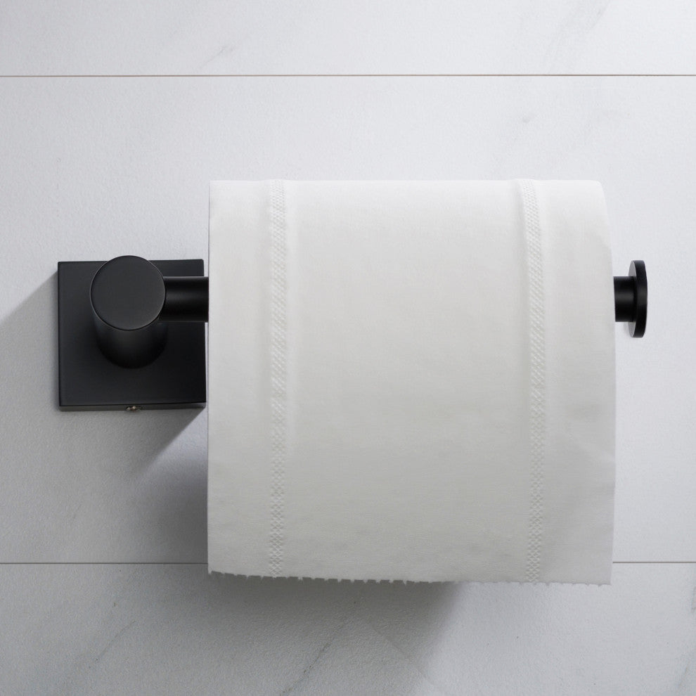 Ventus Bathroom Toilet Paper Holder, Matte Black