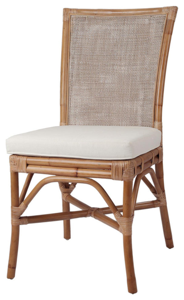 Tatum Rattan Side Chair, Canary Brown