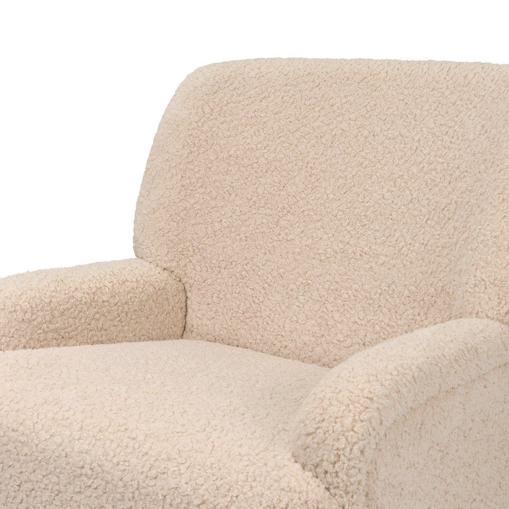 Winslow Extra Wide Recliner and Swivel Glider, Chai Shearling