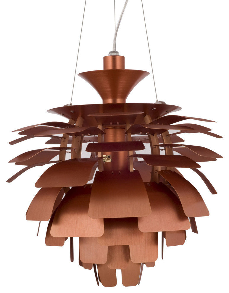 Modern Contemporary Living Dining Room 24" Ceiling Light Chandelier Copper, Copp