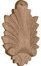 2 1/4"W x 3 7/8"H x 3/4"D Small Hillsborough Center, Lindenwood