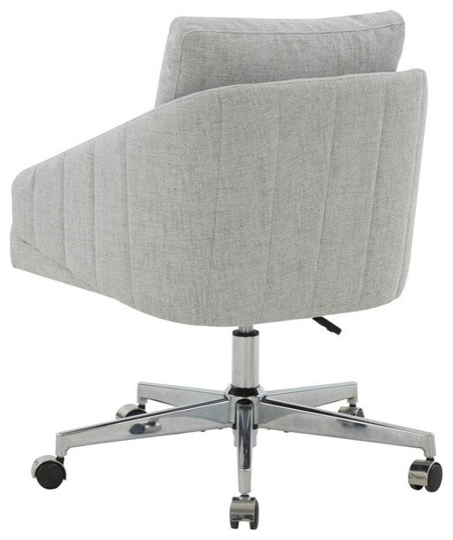 Safavieh Couture Blayke Adjustable Desk Chair Light Grey / Silver
