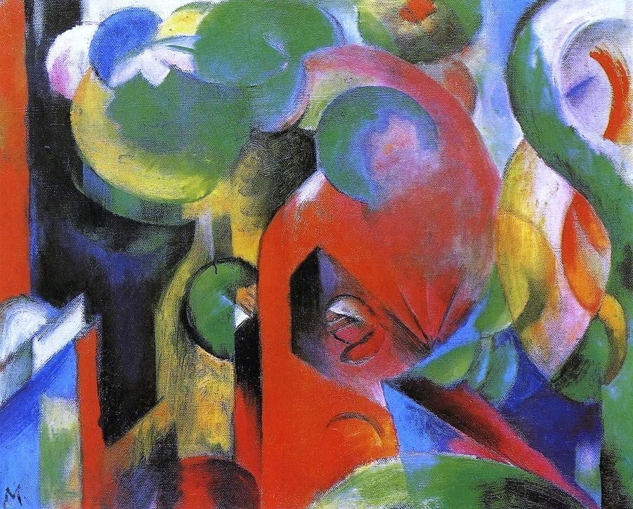 Franz Marc Small Composition III - 20" x 25" Premium Canvas Print