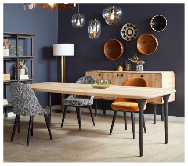 Etro Solid White Oak Dining Table - Natural